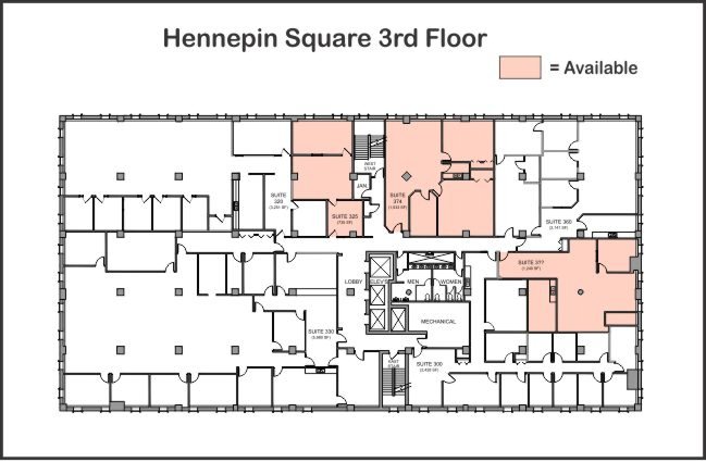 Hennepin Square Third Floor Vacancy
